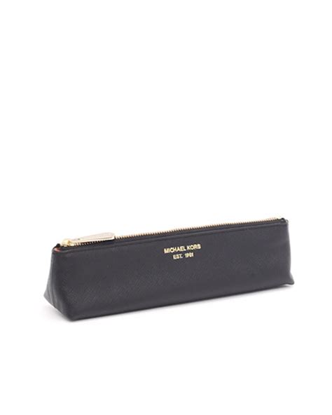 michael kors pencil case black|Michael Kors pencil case.